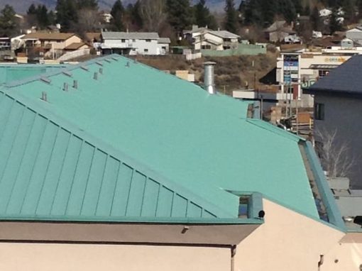 All Purpose Roofing Comfort Inn new metal roof side viewphoto