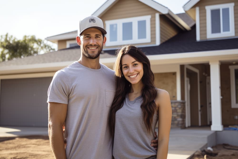 Happy home owners